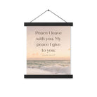 John 14:27 Bible Verse, not as the Enhanced Matte Paper Poster With Hanger Wall Art