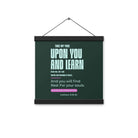 Matthew 11:29-30 Bible Verse, I am gentle Enhanced Matte Paper Poster With Hanger Wall Art