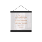 Revelation 21:4 Bible Verse, He will wipe Enhanced Matte Paper Poster With Hanger Wall Art