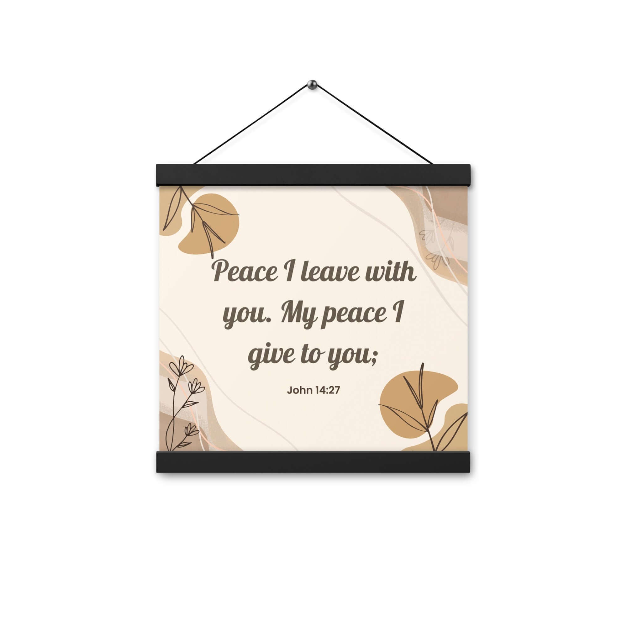 John 14:27 Bible Verse, Peace I Enhanced Matte Paper Poster With Hanger Wall Art