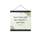John 14:27 Bible Verse, My peace Enhanced Matte Paper Poster With Hanger Wall Art