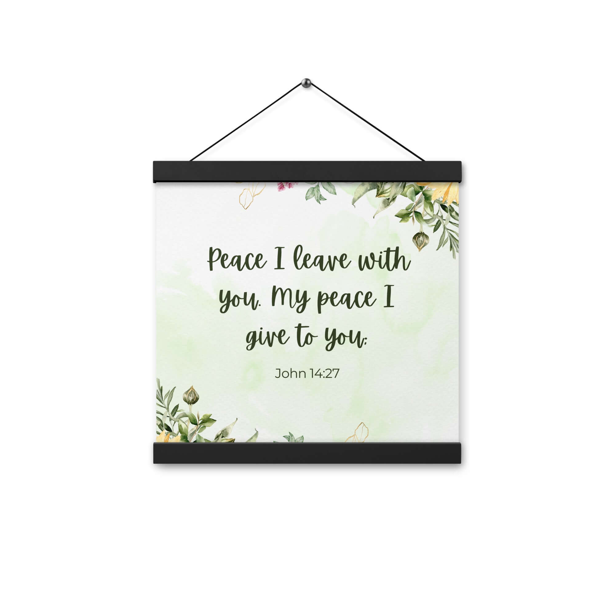 John 14:27 Bible Verse, My peace Enhanced Matte Paper Poster With Hanger Wall Art