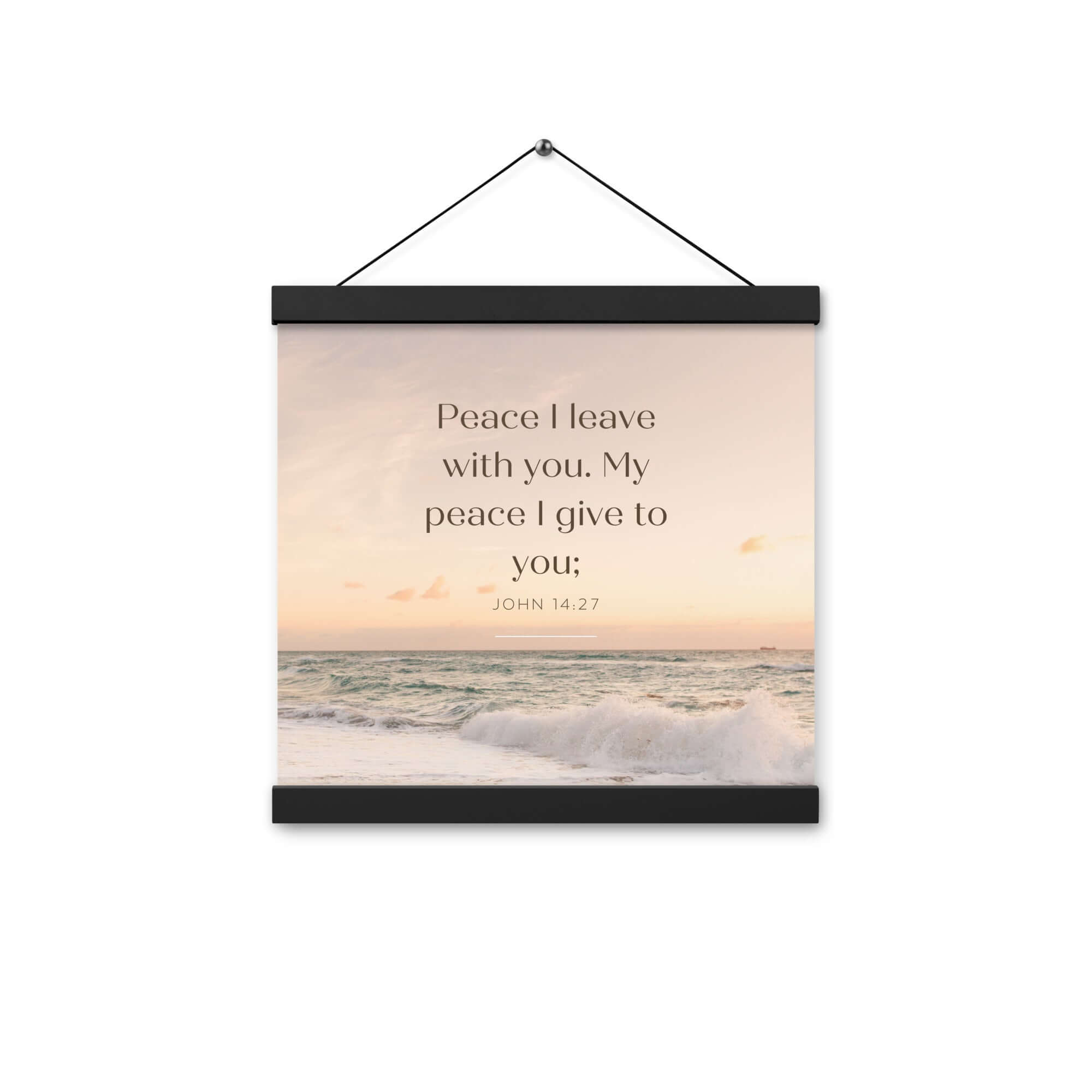 John 14:27 Bible Verse, not as the Enhanced Matte Paper Poster With Hanger Wall Art