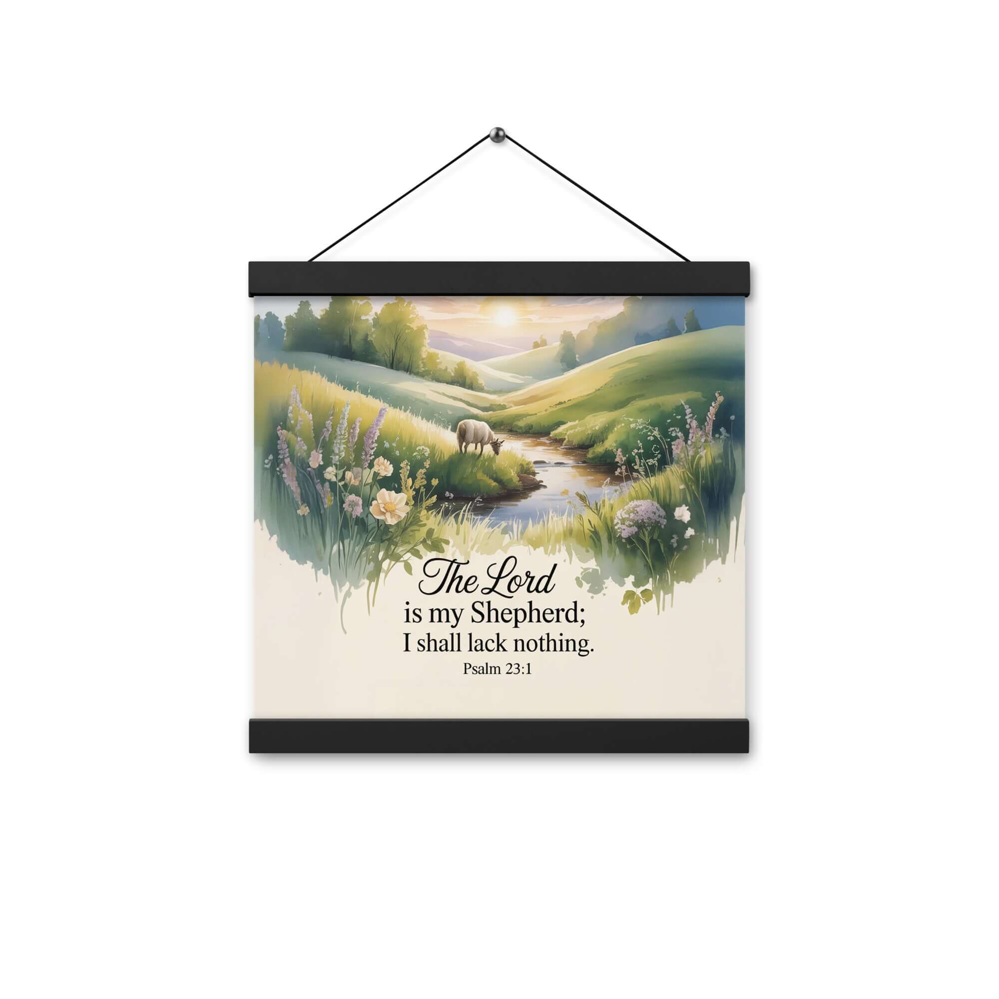 Psalm 23:1 Bible Verse, Lord Enhanced Matte Paper Poster With Hanger