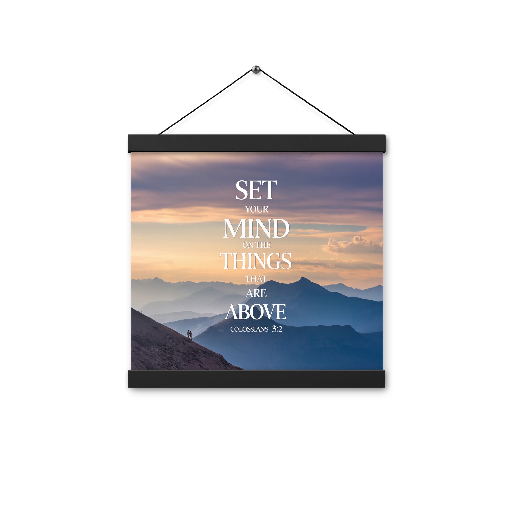 Colossians 3:2 Bible Verse things that Enhanced Matte Paper Poster With Hanger