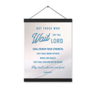 Isaiah 40:31 Bible Verse, Wings like Eagles Enhanced Matte Paper Poster With Hanger Wall Art