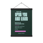 Matthew 11:29-30 Bible Verse, I am gentle Enhanced Matte Paper Poster With Hanger Wall Art