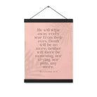 Revelation 21:4 Bible Verse, their eyes Enhanced Matte Paper Poster With Hanger Wall Art