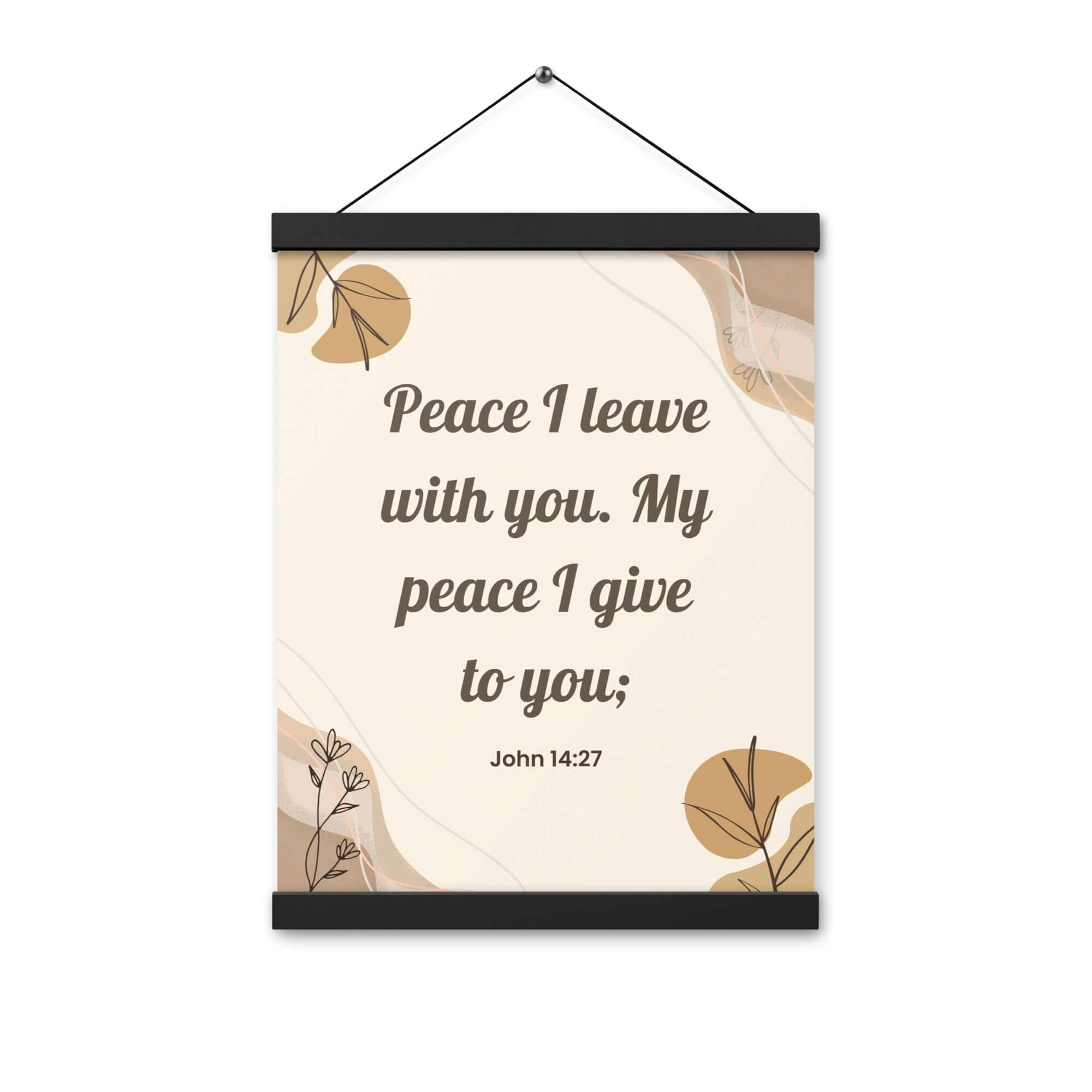 John 14:27 Bible Verse, Peace I Enhanced Matte Paper Poster With Hanger Wall Art