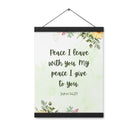 John 14:27 Bible Verse, My peace Enhanced Matte Paper Poster With Hanger Wall Art