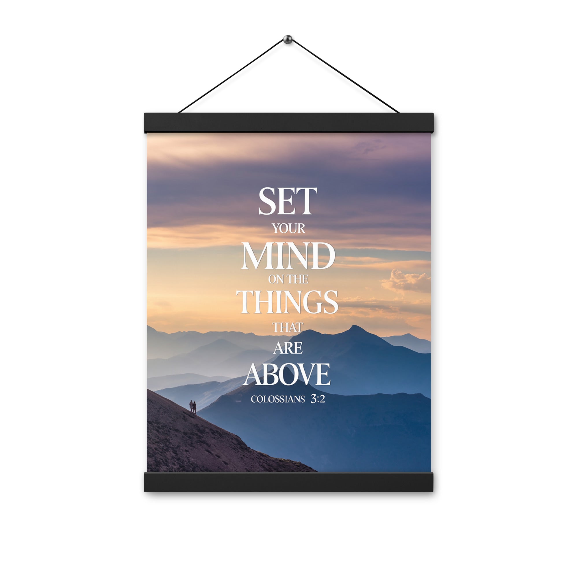 Colossians 3:2 Bible Verse things that Enhanced Matte Paper Poster With Hanger