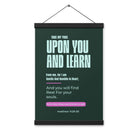 Matthew 11:29-30 Bible Verse, I am gentle Enhanced Matte Paper Poster With Hanger Wall Art