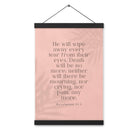 Revelation 21:4 Bible Verse, their eyes Enhanced Matte Paper Poster With Hanger Wall Art
