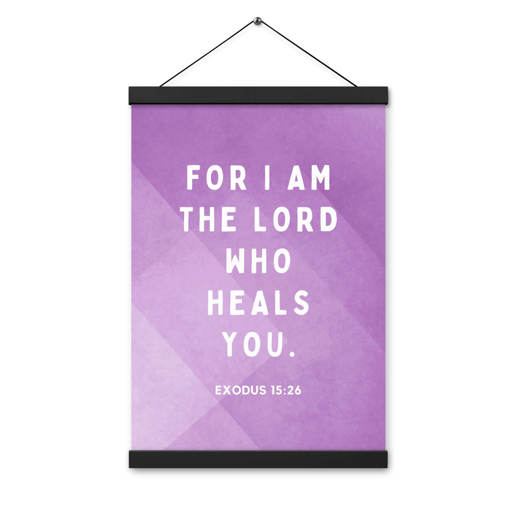 Exodus 15:26 Bible Verse, in his eyes Enhanced Matte Paper Poster With Hanger Wall Art