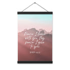John 14:27 Bible Verse, I give you Enhanced Matte Paper Poster With Hanger Wall Art
