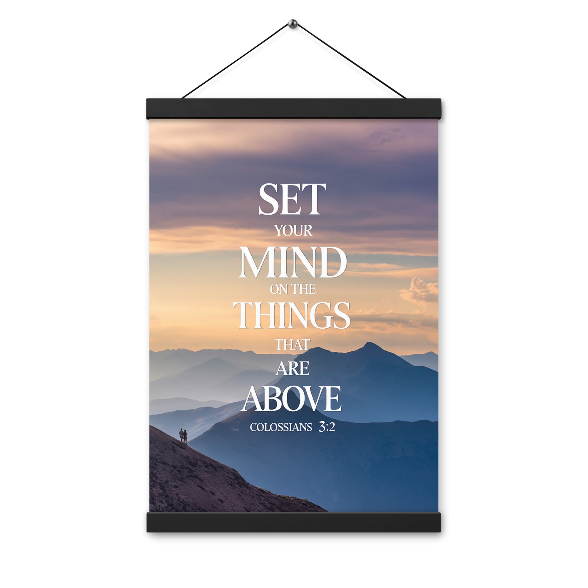 Colossians 3:2 Bible Verse things that Enhanced Matte Paper Poster With Hanger