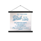 Isaiah 40:31 Bible Verse, Wings like Eagles Enhanced Matte Paper Poster With Hanger Wall Art