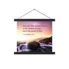 1 Corinthians 2:5 Bible Verse, power of God Enhanced Matte Paper Poster With Hanger Wall Art