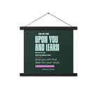 Matthew 11:29-30 Bible Verse, I am gentle Enhanced Matte Paper Poster With Hanger Wall Art
