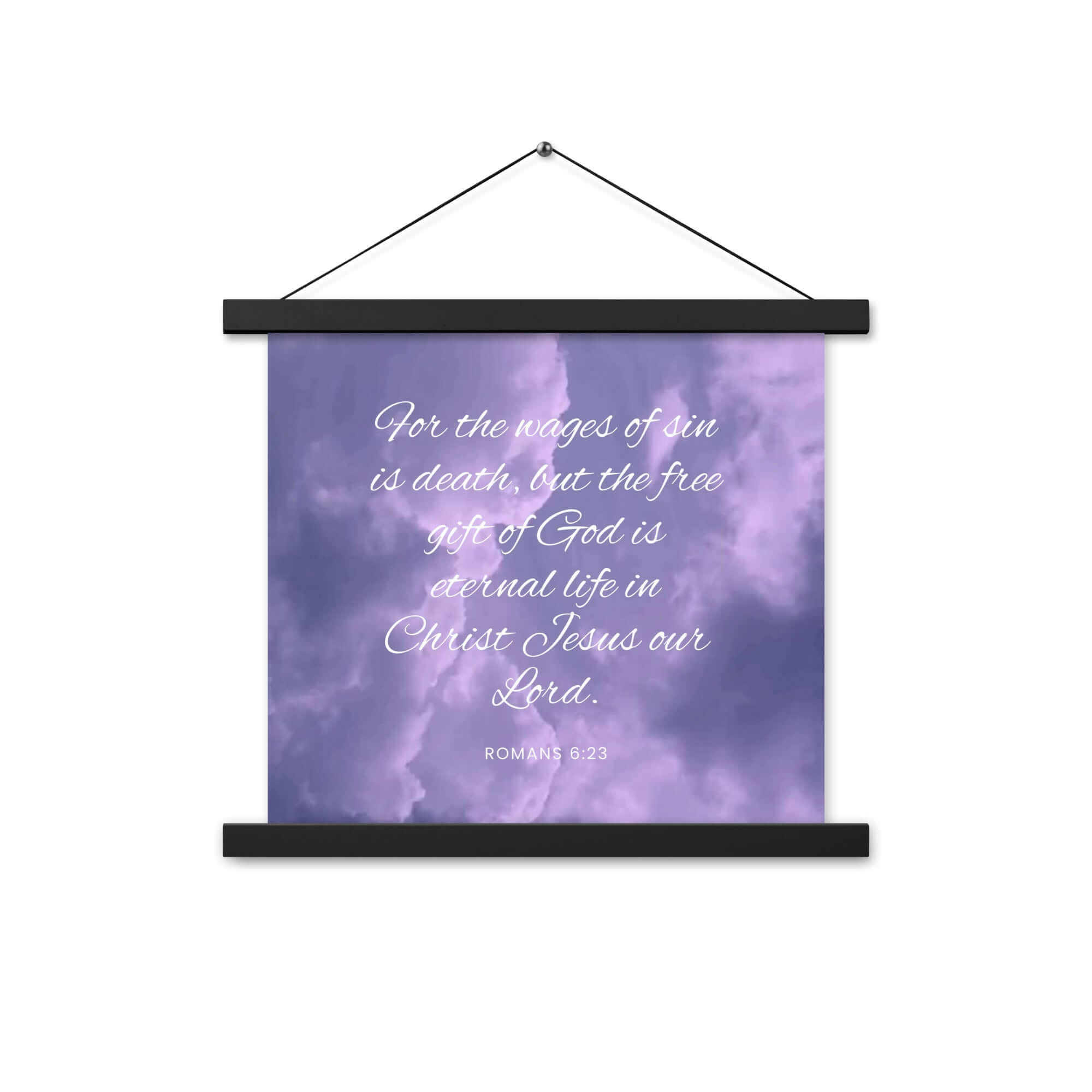 Romans 6:23 Bible Verse, free gift Enhanced Matte Paper Poster With Hanger Wall Art