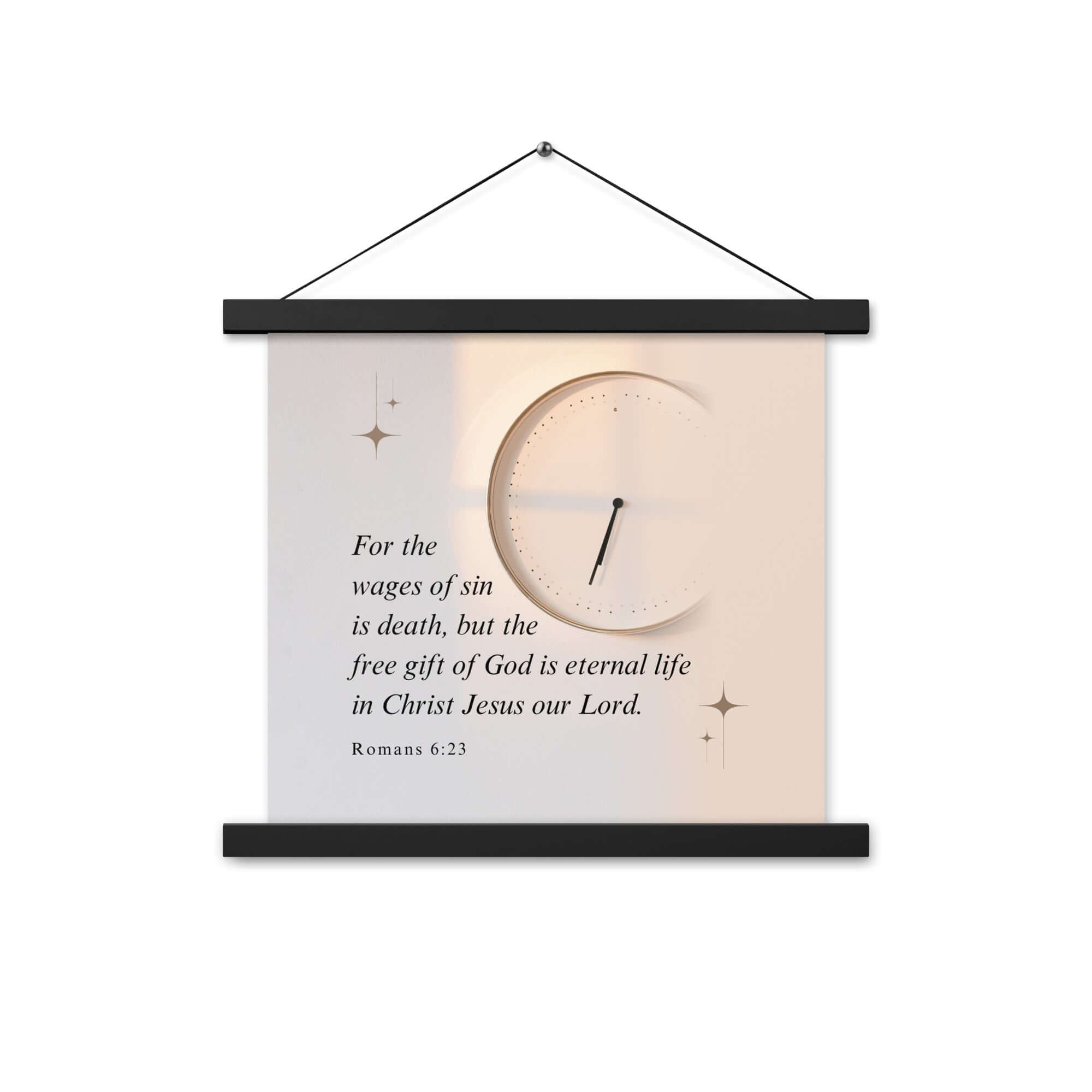 Romans 6:23 Bible Verse, our Lord Enhanced Matte Paper Poster With Hanger Wall Art