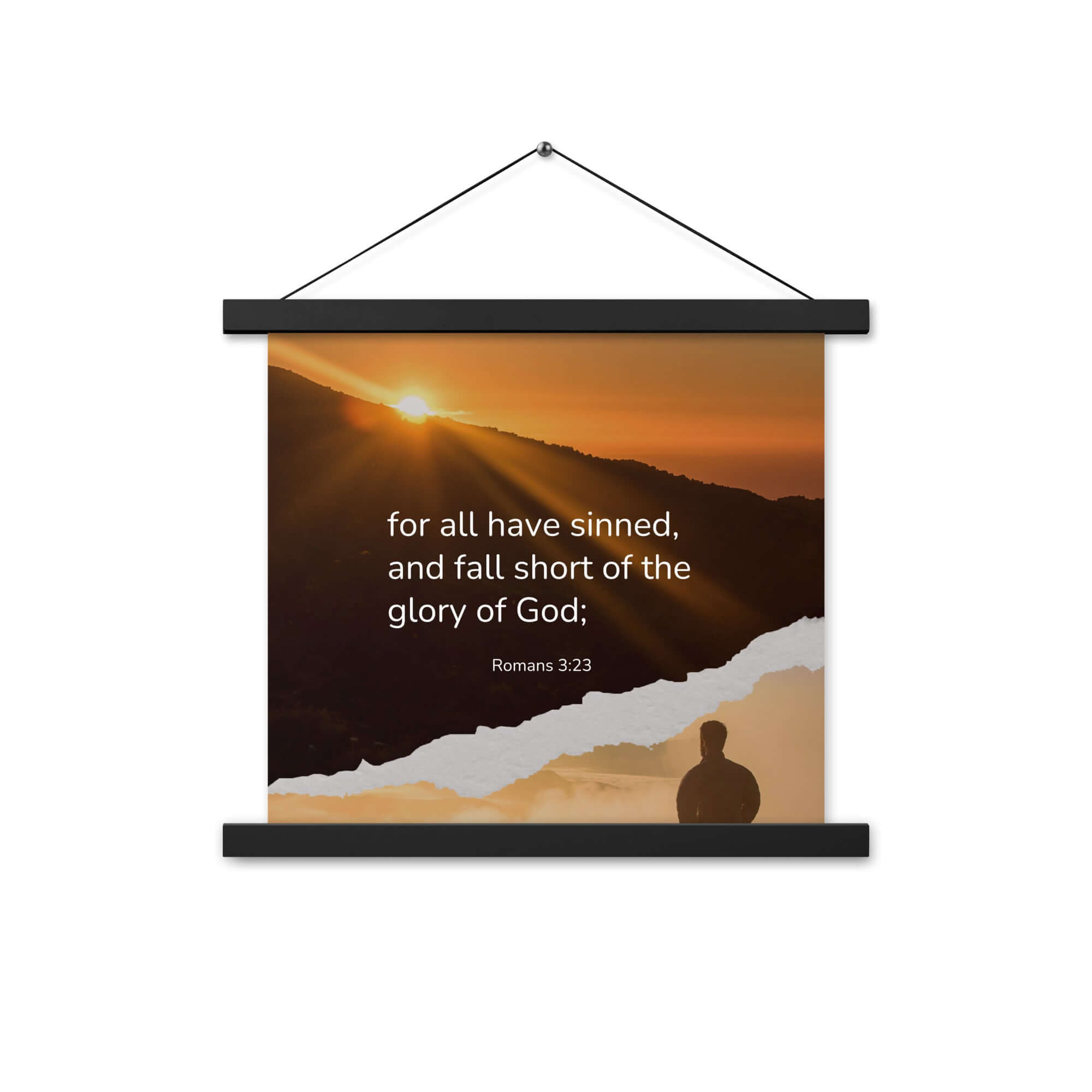 Romans 3:23 Bible Verse, of God Enhanced Matte Paper Poster With Hanger Wall Art