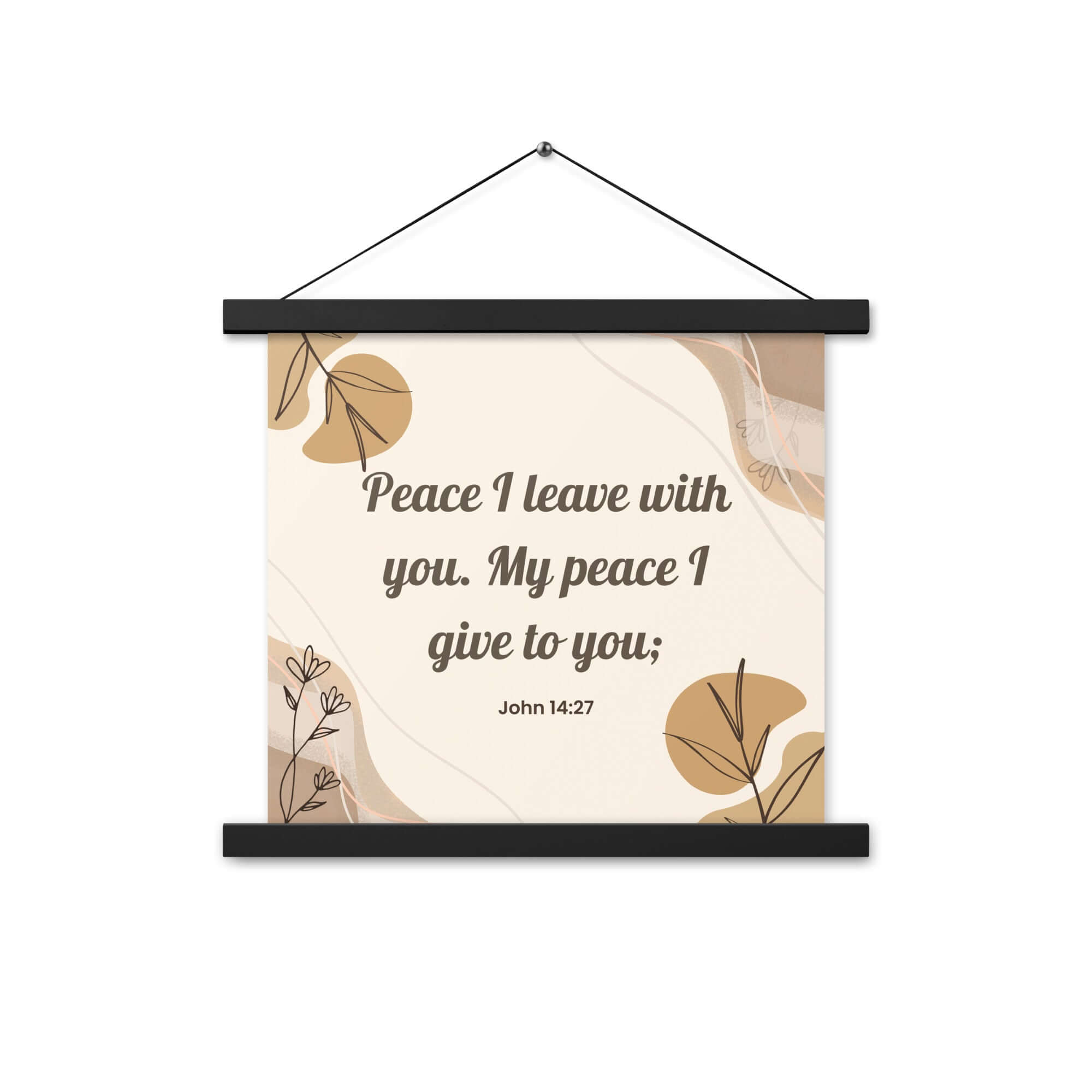 John 14:27 Bible Verse, Peace I Enhanced Matte Paper Poster With Hanger Wall Art