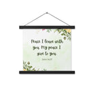 John 14:27 Bible Verse, My peace Enhanced Matte Paper Poster With Hanger Wall Art