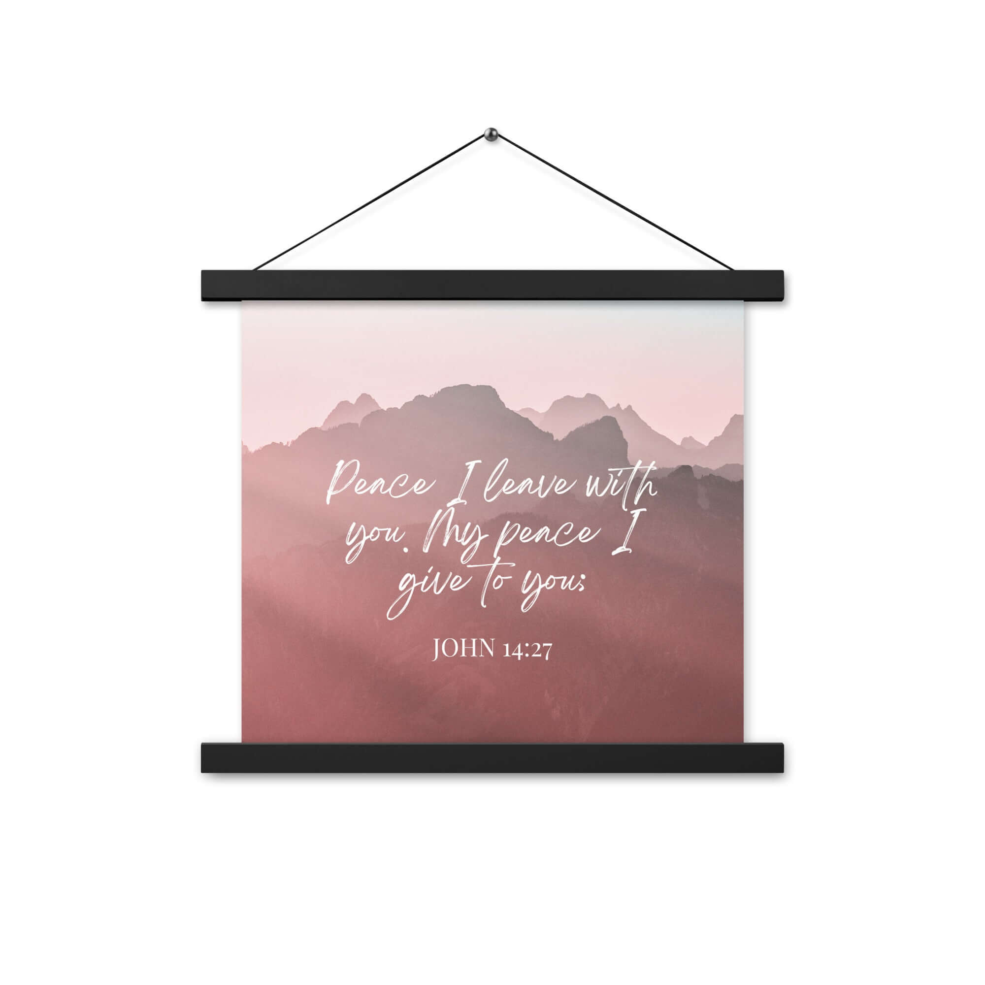 John 14:27 Bible Verse, I give you Enhanced Matte Paper Poster With Hanger Wall Art