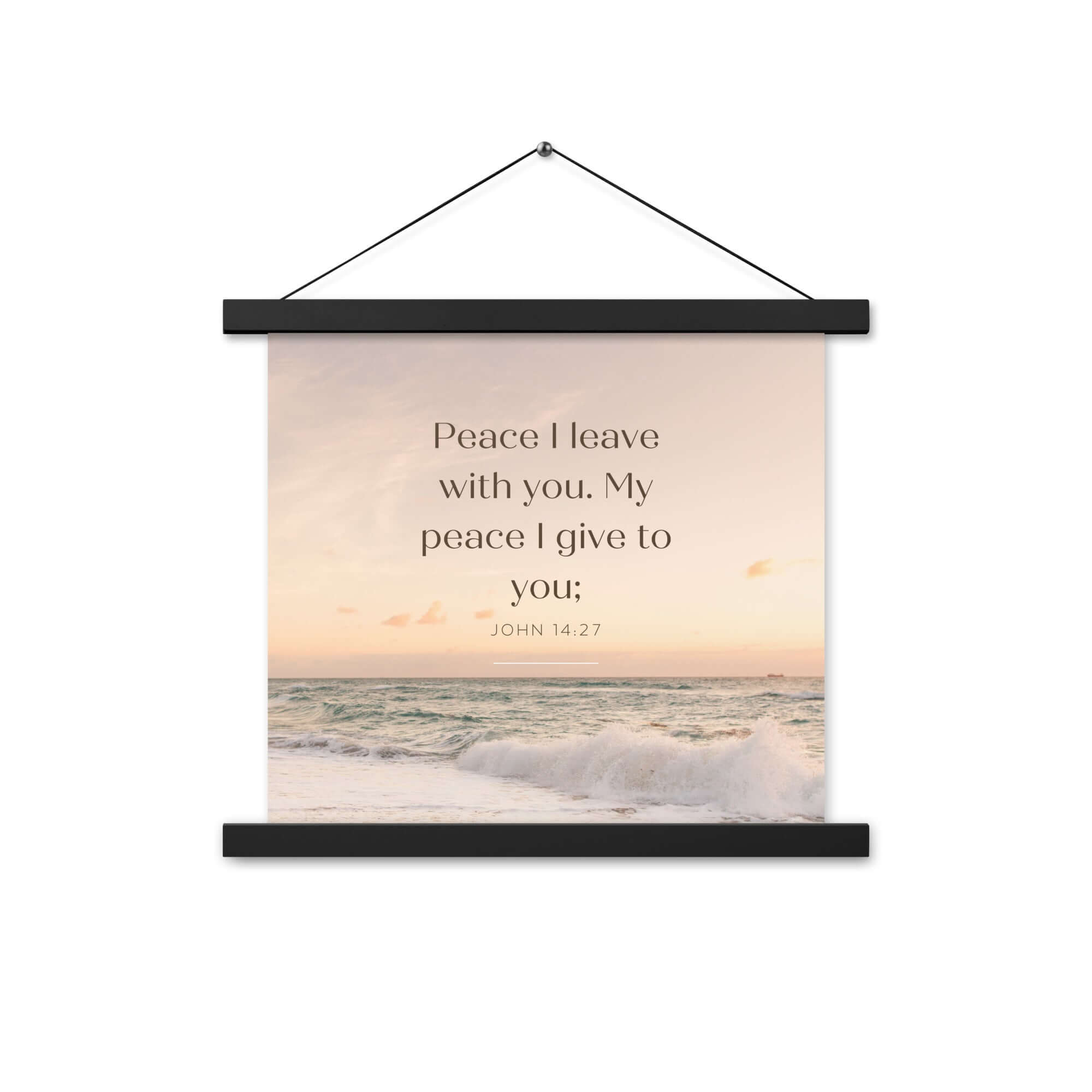 John 14:27 Bible Verse, not as the Enhanced Matte Paper Poster With Hanger Wall Art