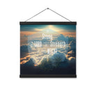 Ephesians 6:10 Bible Verse, be strong in the Lord Enhanced Matte Paper Poster With Hanger Wall Art