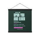 Matthew 11:29-30 Bible Verse, I am gentle Enhanced Matte Paper Poster With Hanger Wall Art