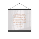 Revelation 21:4 Bible Verse, He will wipe Enhanced Matte Paper Poster With Hanger Wall Art