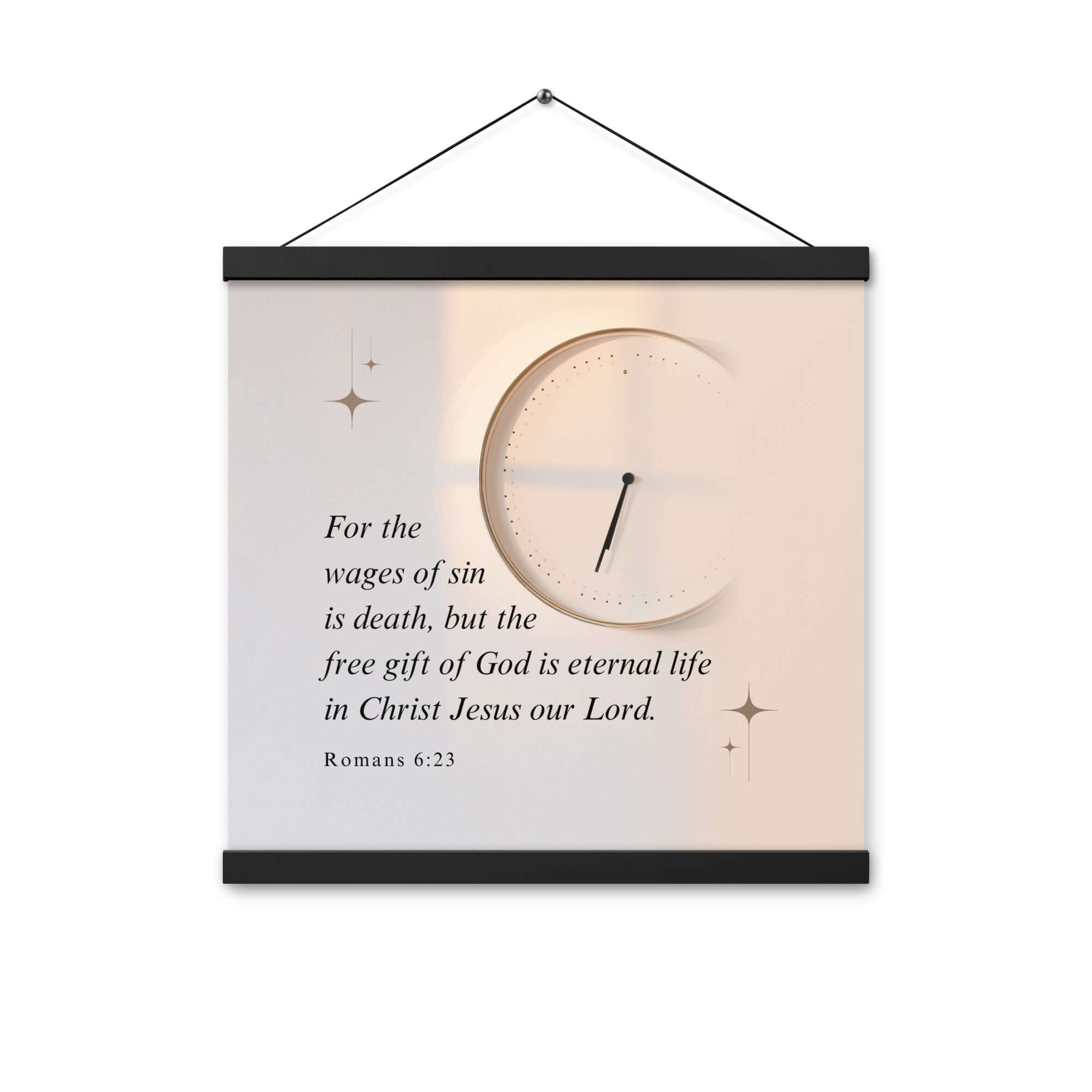 Romans 6:23 Bible Verse, our Lord Enhanced Matte Paper Poster With Hanger Wall Art