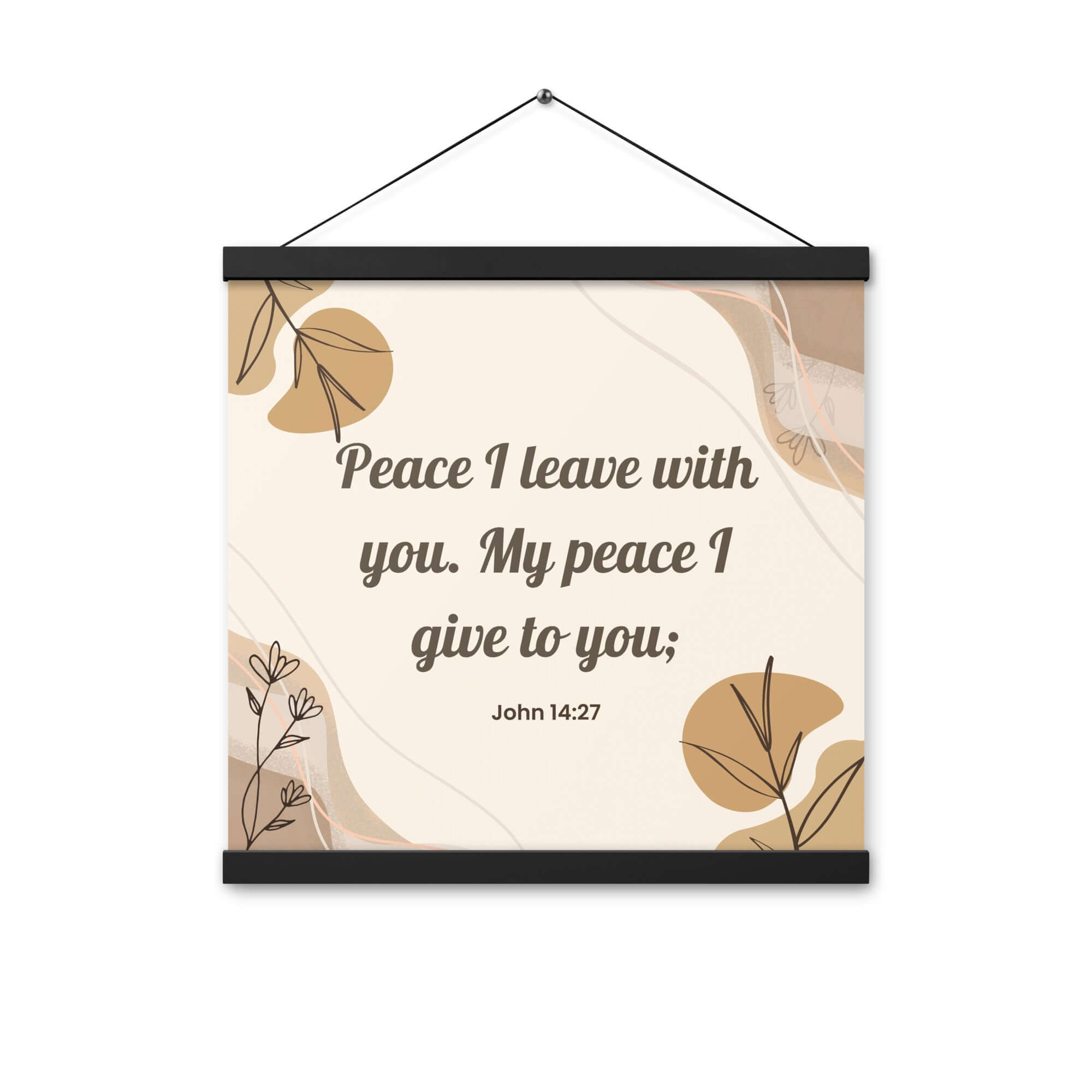 John 14:27 Bible Verse, Peace I Enhanced Matte Paper Poster With Hanger Wall Art