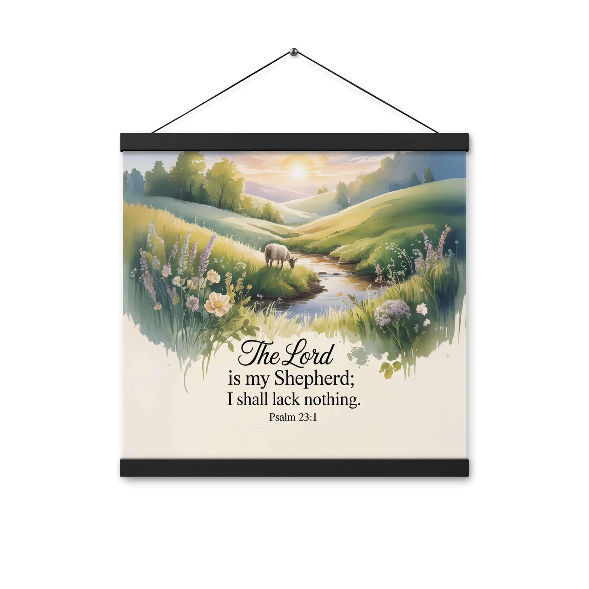 Psalm 23:1 Bible Verse, Lord Enhanced Matte Paper Poster With Hanger