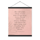 Revelation 21:4 Bible Verse, their eyes Enhanced Matte Paper Poster With Hanger Wall Art