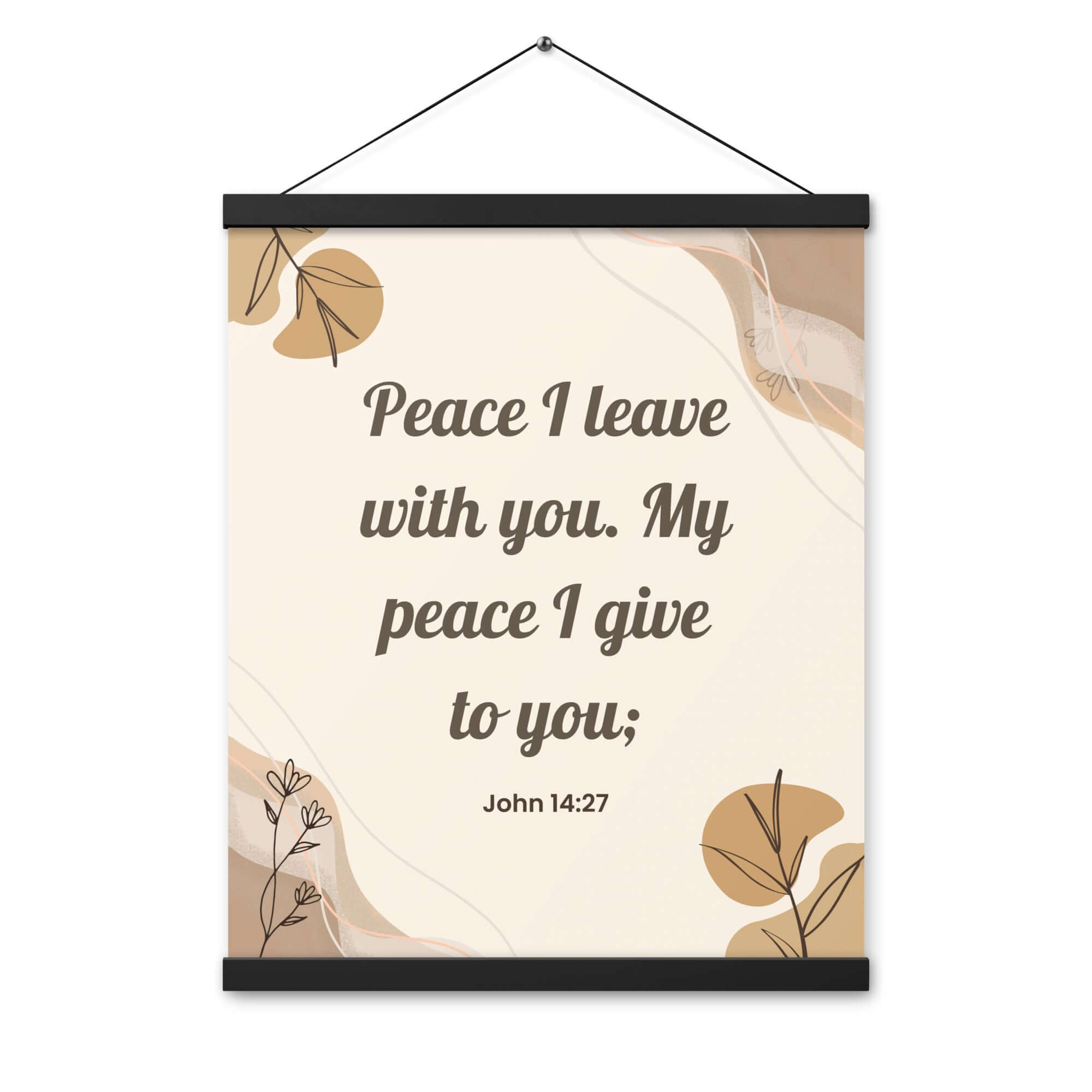 John 14:27 Bible Verse, Peace I Enhanced Matte Paper Poster With Hanger Wall Art