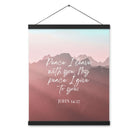 John 14:27 Bible Verse, I give you Enhanced Matte Paper Poster With Hanger Wall Art