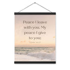 John 14:27 Bible Verse, not as the Enhanced Matte Paper Poster With Hanger Wall Art