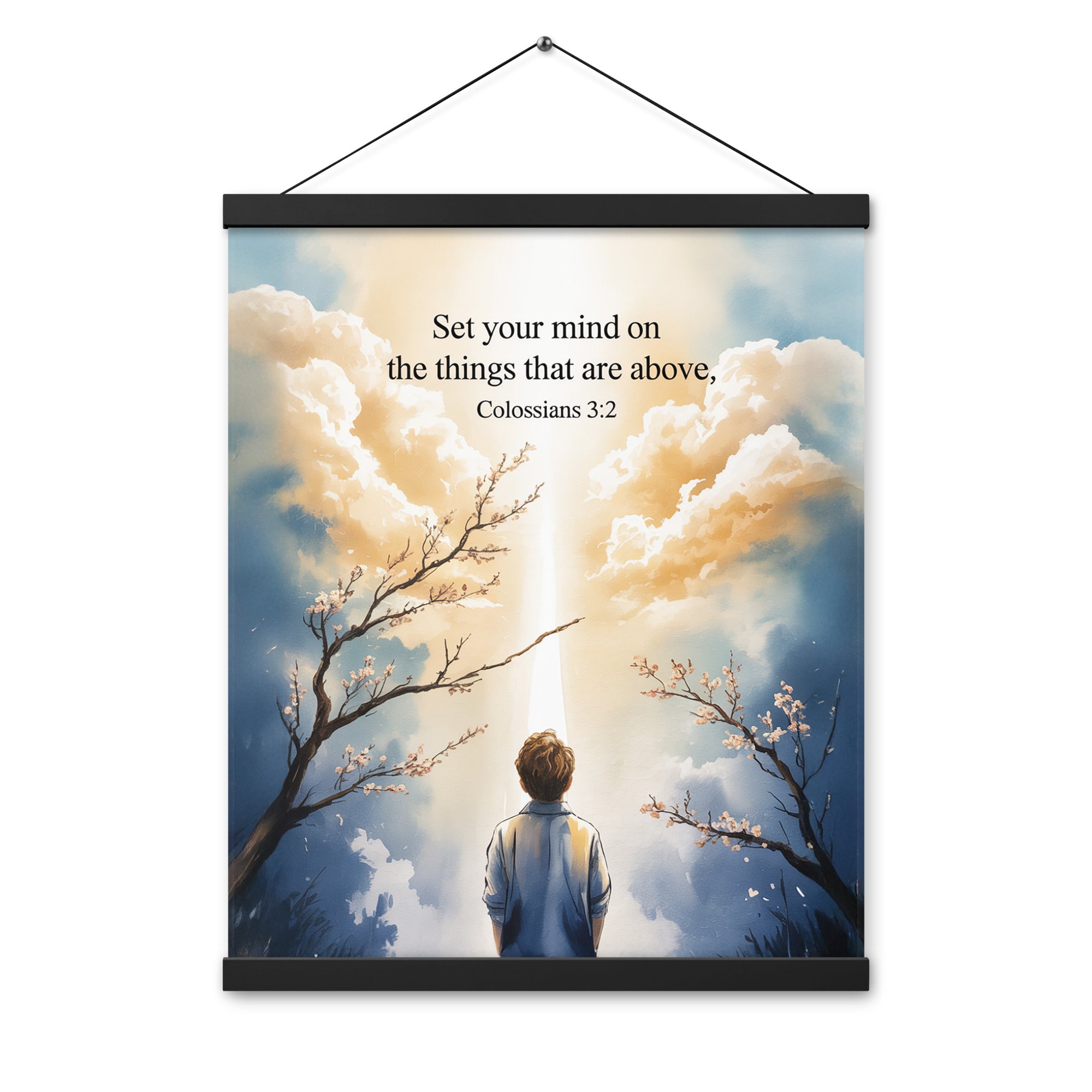 Colossians 3:2 Bible Verse the things Enhanced Matte Paper Poster With Hanger