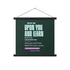 Matthew 11:29-30 Bible Verse, I am gentle Enhanced Matte Paper Poster With Hanger Wall Art