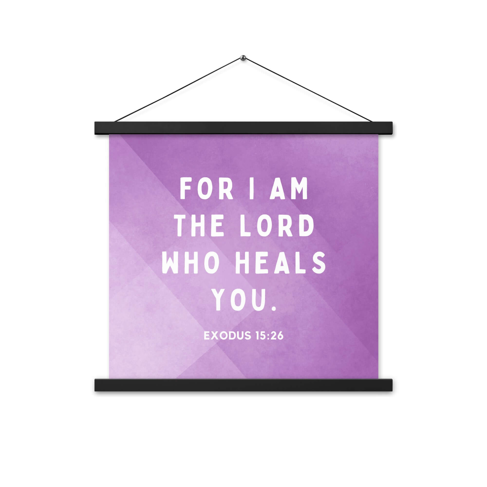 Exodus 15:26 Bible Verse, in his eyes Enhanced Matte Paper Poster With Hanger Wall Art