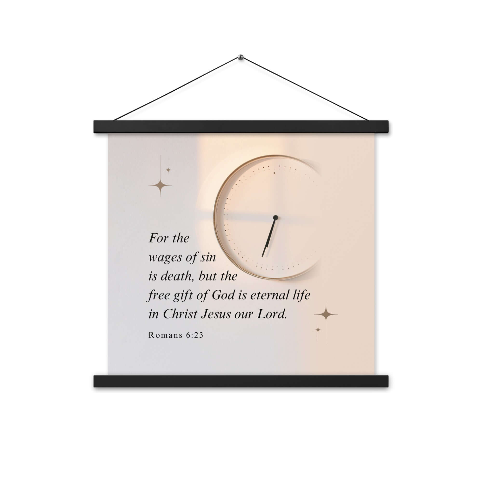 Romans 6:23 Bible Verse, our Lord Enhanced Matte Paper Poster With Hanger Wall Art