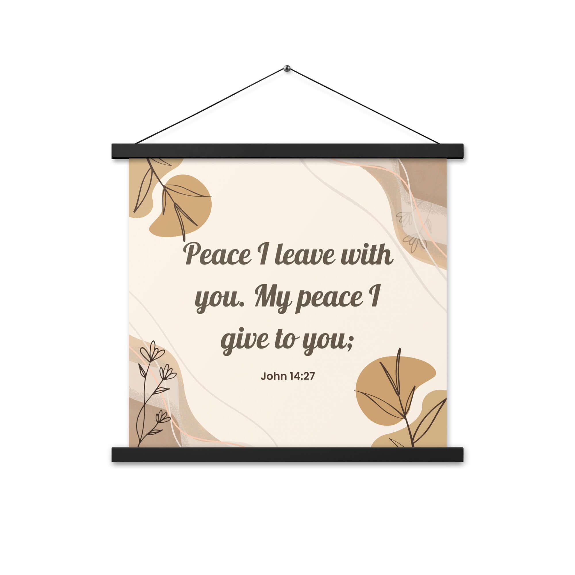 John 14:27 Bible Verse, Peace I Enhanced Matte Paper Poster With Hanger Wall Art