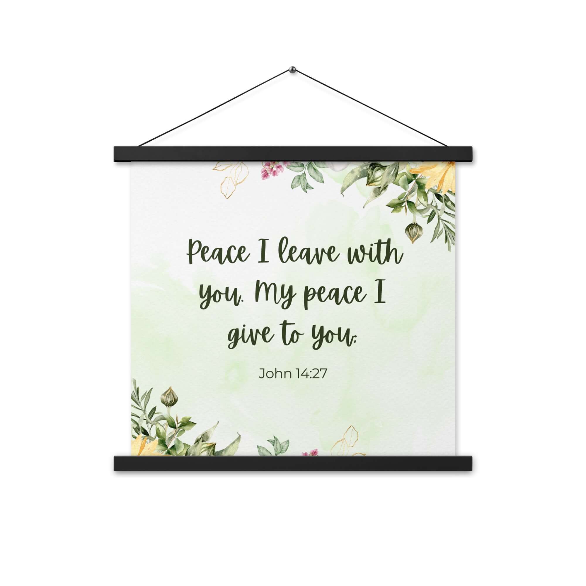 John 14:27 Bible Verse, My peace Enhanced Matte Paper Poster With Hanger Wall Art