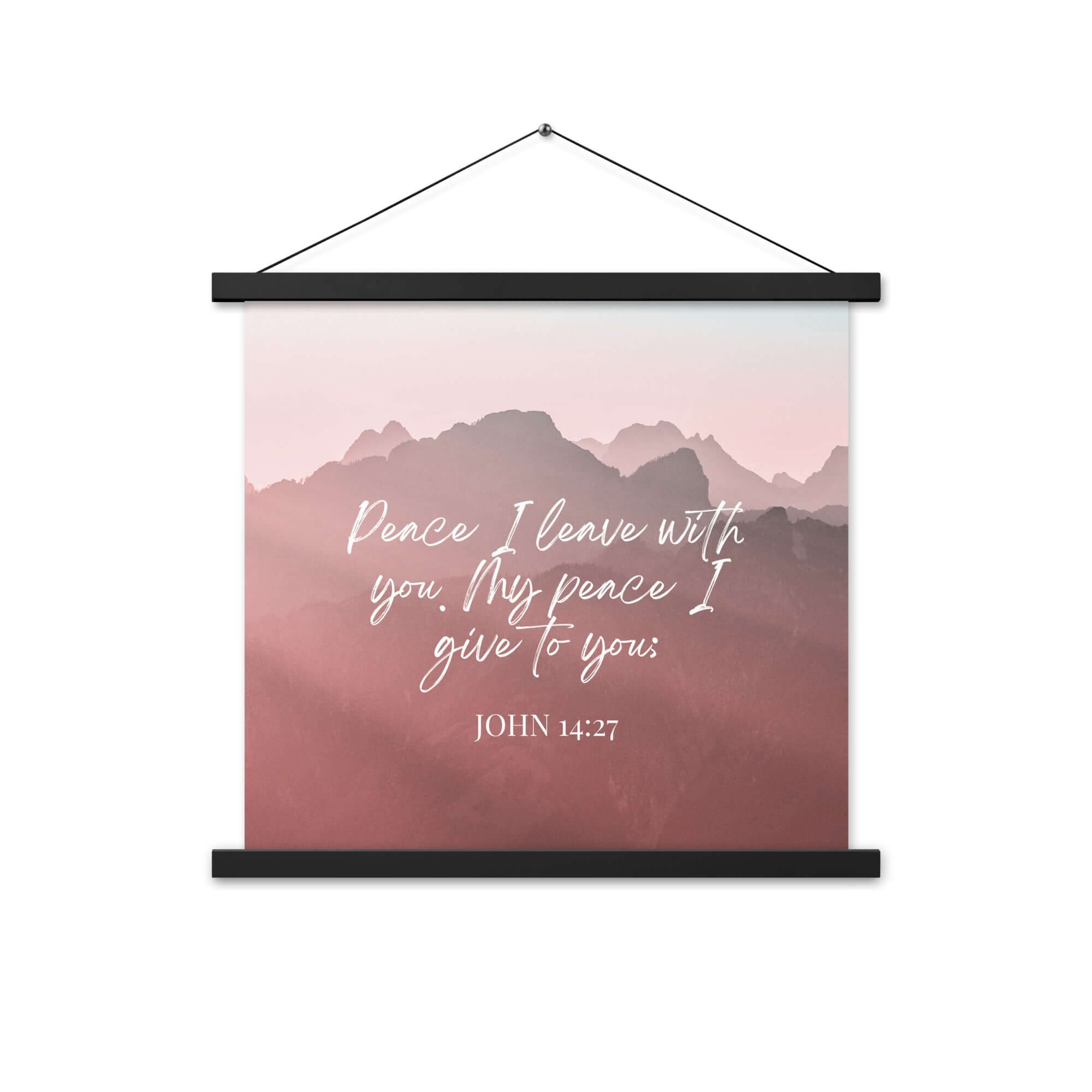 John 14:27 Bible Verse, I give you Enhanced Matte Paper Poster With Hanger Wall Art