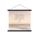 John 14:27 Bible Verse, not as the Enhanced Matte Paper Poster With Hanger Wall Art