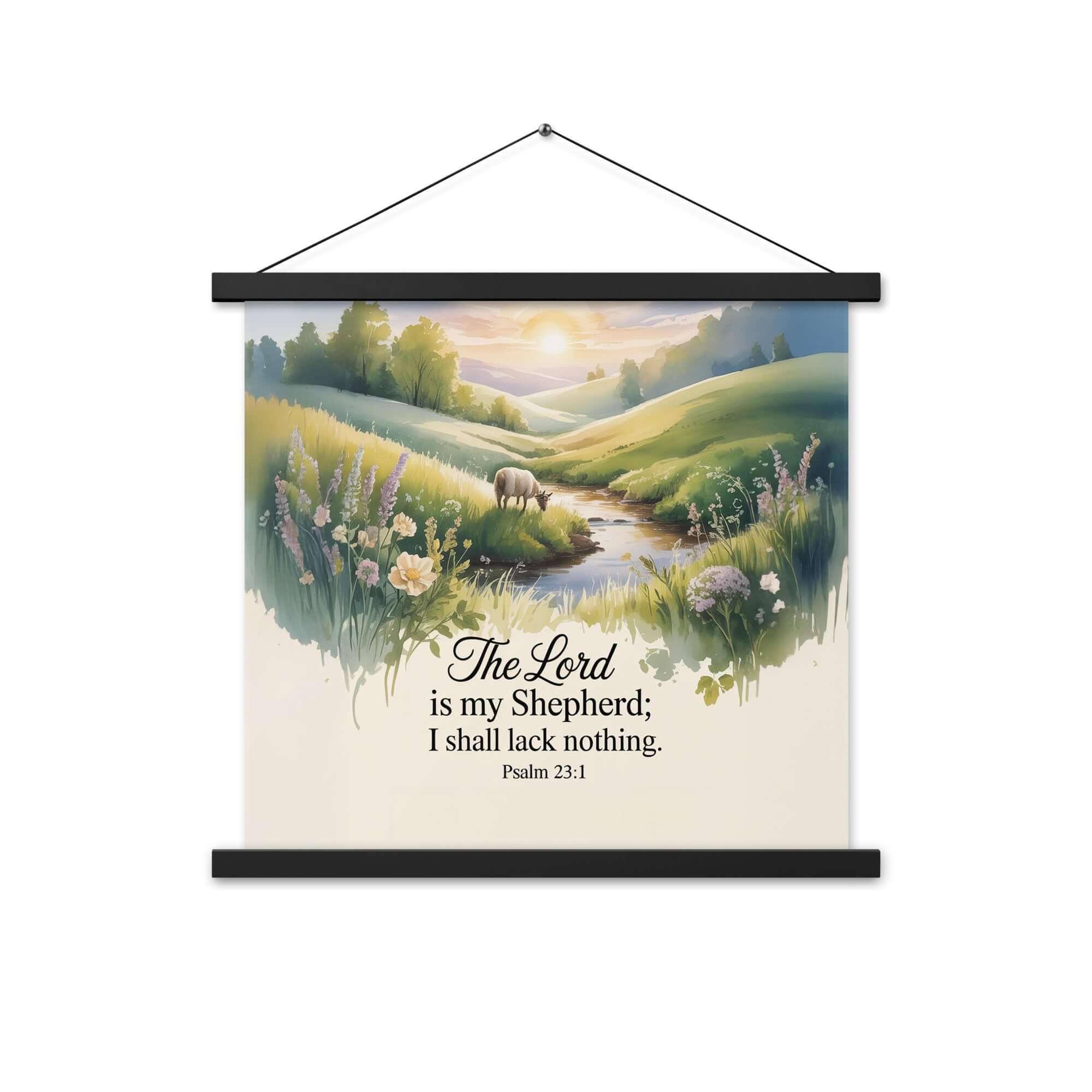 Psalm 23:1 Bible Verse, Lord Enhanced Matte Paper Poster With Hanger