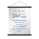 Isaiah 40:31 Bible Verse, Wings like Eagles Enhanced Matte Paper Poster With Hanger Wall Art